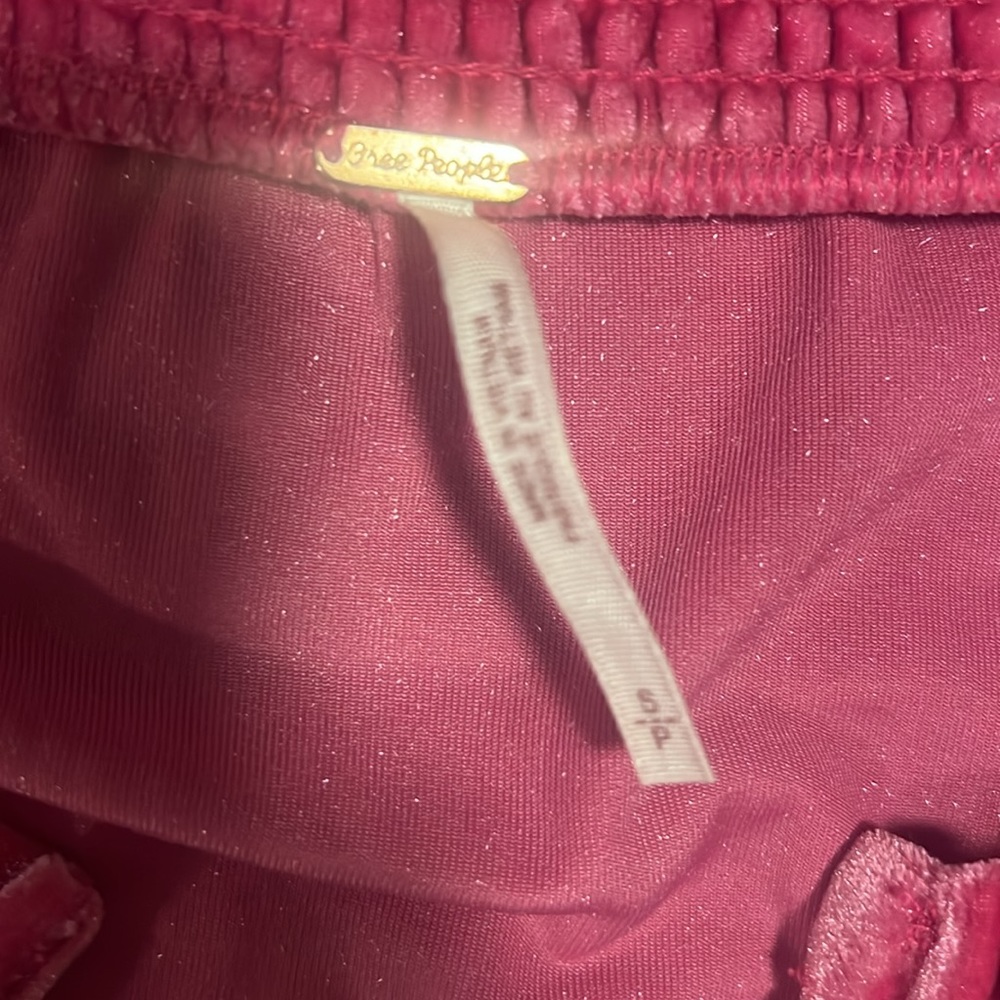 Velvet Therese Free People top Hot Pink - Picture 3 of 4